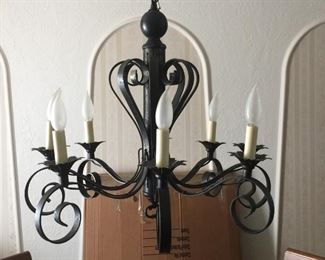 Iron chandelier