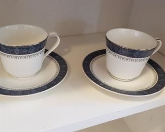 Royal Doulton cups & saucers set of 4.