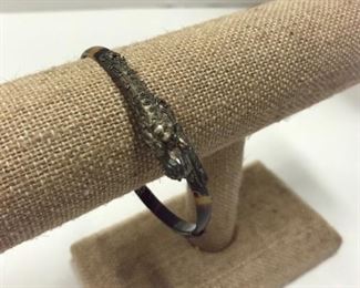 4. Tortoise shell Thai bracelet on sterling 