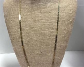 14. Chain yellow gold 14kt - 31” long chain marked 585