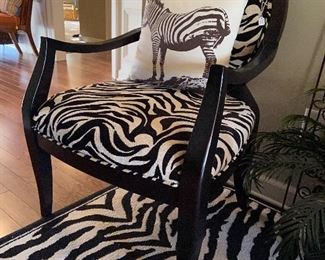 Pair of these zebra chairs.