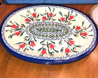 Polish pottery platters (say that three times fast) ;-)