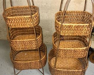 Handy baskets on stands!