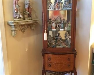 French style curio cabinet
