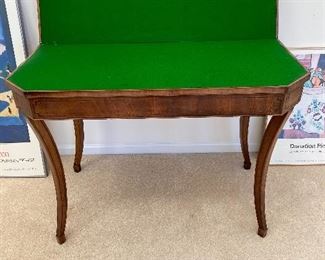 Opened..To Green Felt..Poker Table, Game Table? Purchased in London