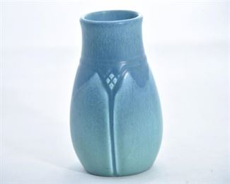 31. Rookwood Pottery Matte Blue Ovoid Vase