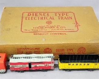 Marx tin Diesel Type Electric Train Set in box