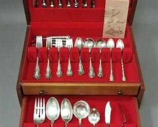 64 piece Sterling Silver flatware set - Towle "French Provincial"