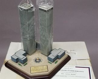 Danbury Mint Twin Towers w/box & COA