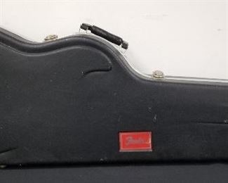 empty Fender guitar case