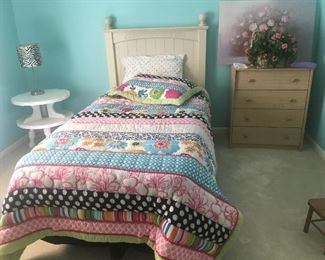 Cute girls twin bed.