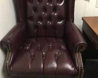 Beautiful High Back Red Leather Executive Chair 