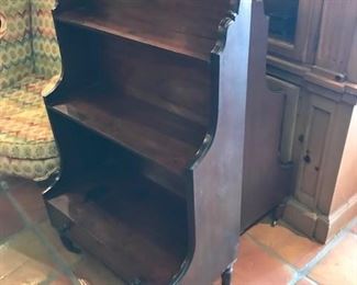 Matching turn of the century bookcases on casters. 