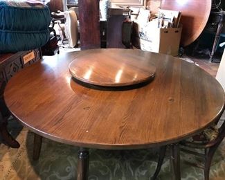 W.R. Dallas large table and lazy susan.