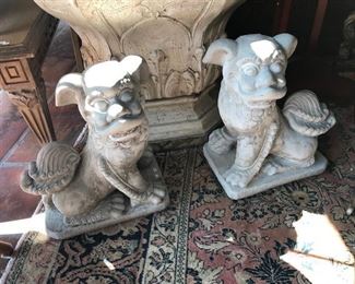 Pair of foo dogs