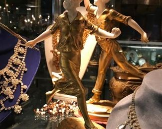 Georges Omerth  bronze dore sculptures