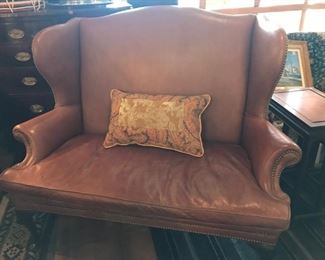 Ralph Lauren leather loveseat