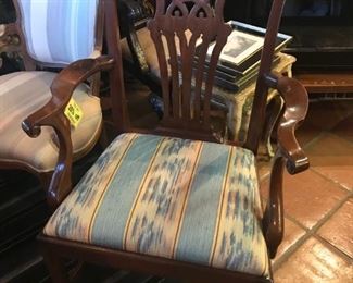 New consignment today set of ten arm chairs-- beautiful custom made.