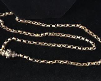 Victorian gold link necklace