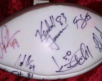 KC Chiefs 2003 AFC autograph football