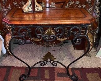 $165  Maitland Smith Bronze Iron Wall Mount Table