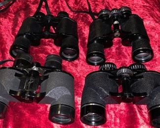 15 pair vintage binoculars $15ea all brands