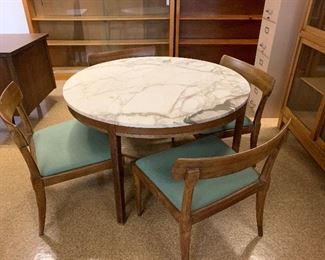 Marble top table set