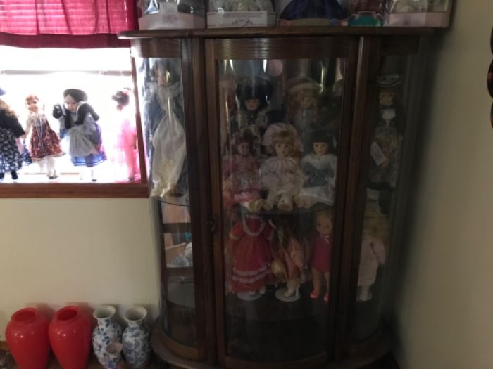 Cabinet available Sunday.  Some dolls too. 
