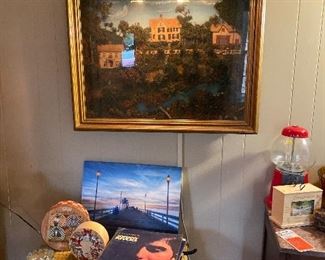 3D framed picture w/light