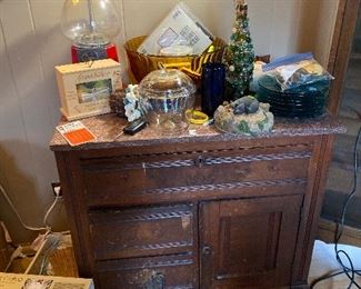 Marble top cabinet