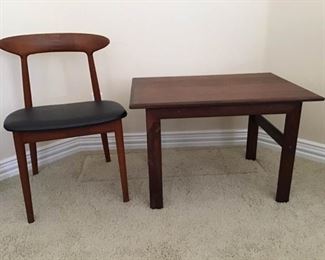 MidCentury Modern Chair and Table