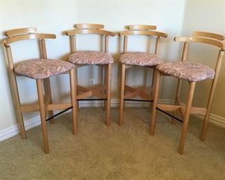 Set of four MidCentury Modern Barstools