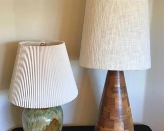Pair of Oversized MidCentury Lamps