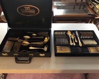 Gold Plated Solingen Quality Flatware Made in West Germany