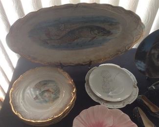 Vintage fish plates
