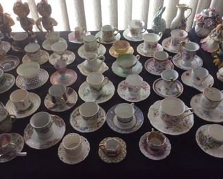 Tea cup collection