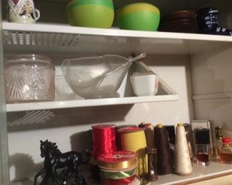 Vintage glassware