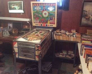Great old pin ball machine.