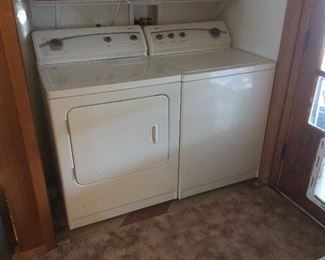 Washer and gas dryer