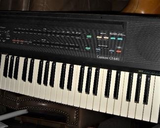 Several electronic keyboards.  Mom was a piano teacher.  Also have 5 Yamaha keyboards with stands.