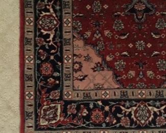 8 x 10 HAND KNOTTED ORIENTAL RUG BURGUNDY BACKGROUND  OVER ALL DESIGN