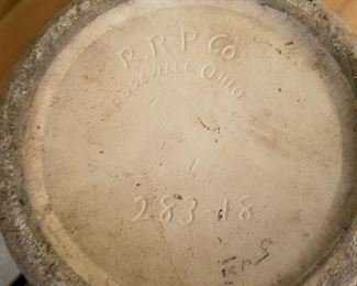 Detail of bottom of one pot.  Note original price of $5.48!