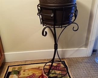 Standing wine/champagne cooler.  Can also be used as a planter