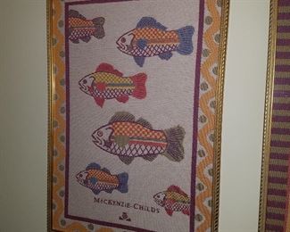 MacKenzie-Childs framed textile