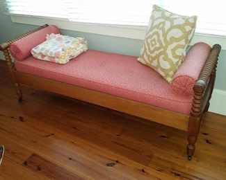 Bench/back-less sofa.  Originally a "Hired Hand's" bed.  19th Century