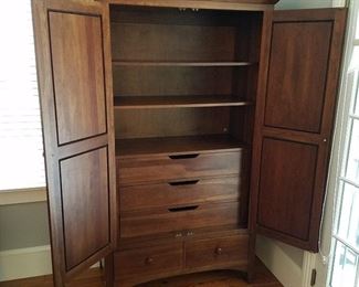 Open view of armoire