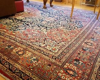 OVERSIZE....HUGE antique oriental rug.  Approximate size is 15' by 22'.  It's visible in all picture of this upper loft area of the carriage house/garage (heated).  Rug was originally from Erick's grandparents' home in East Grand Rapids.  It has minimal wear in the central area.
