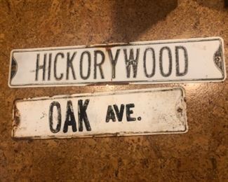 Vintage Street Signs