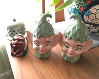 Vintage Elf Pixie Sugar Creamer