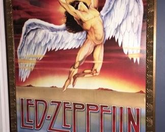 Huge Framed Led Zeppelin Poster 42”x58”